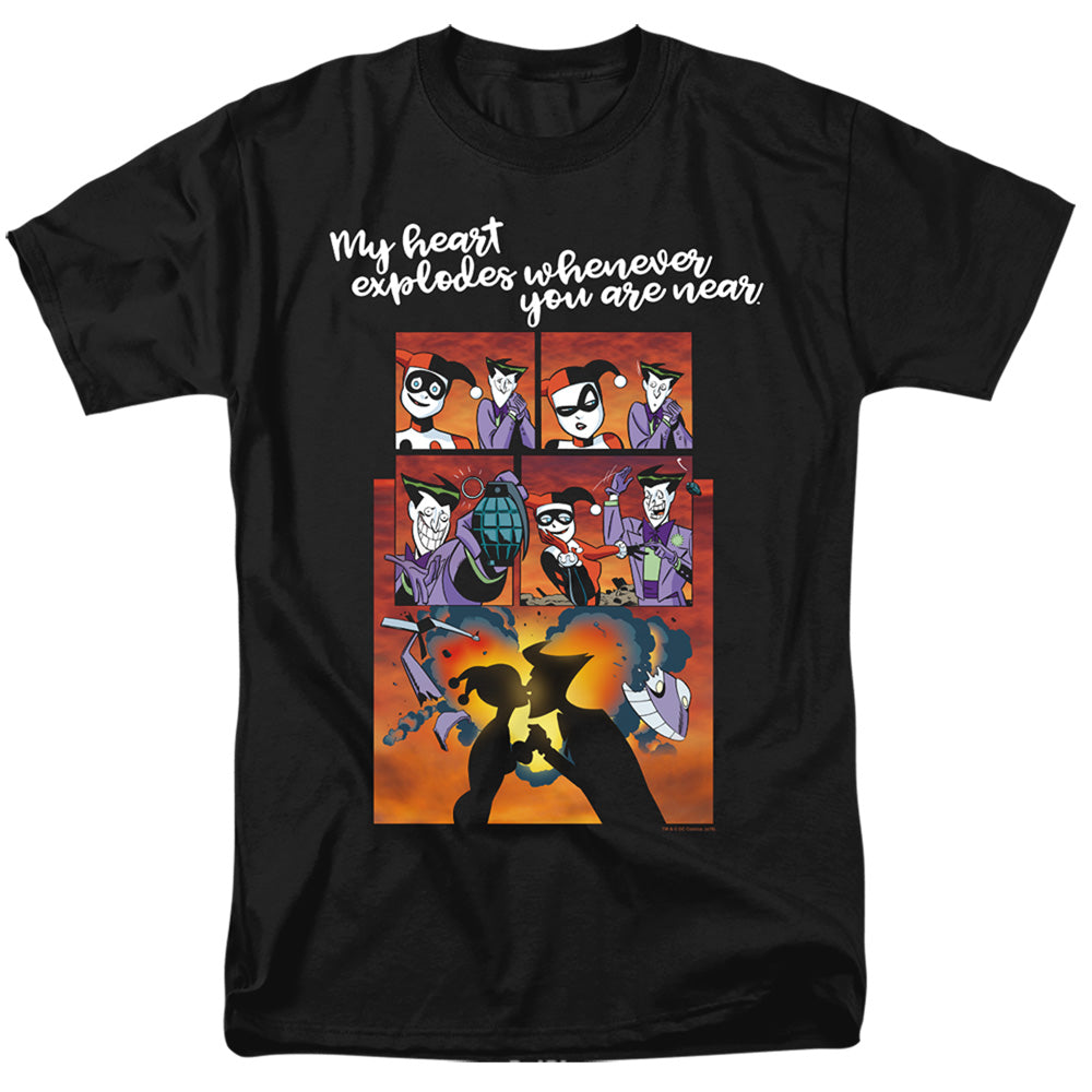 DC Comics - Harley Quinn & Joker - Explode - Adult T-Shirt