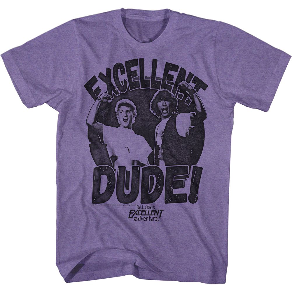 Bill And Ted - Excellent Dude - Short Sleeve - Heather - Adult - T-Shirt