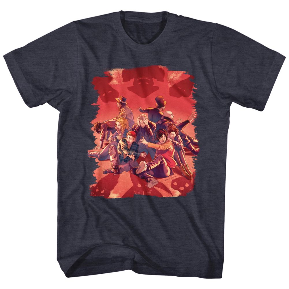 Bill And Ted - Shadows - Short Sleeve - Heather - Adult - T-Shirt