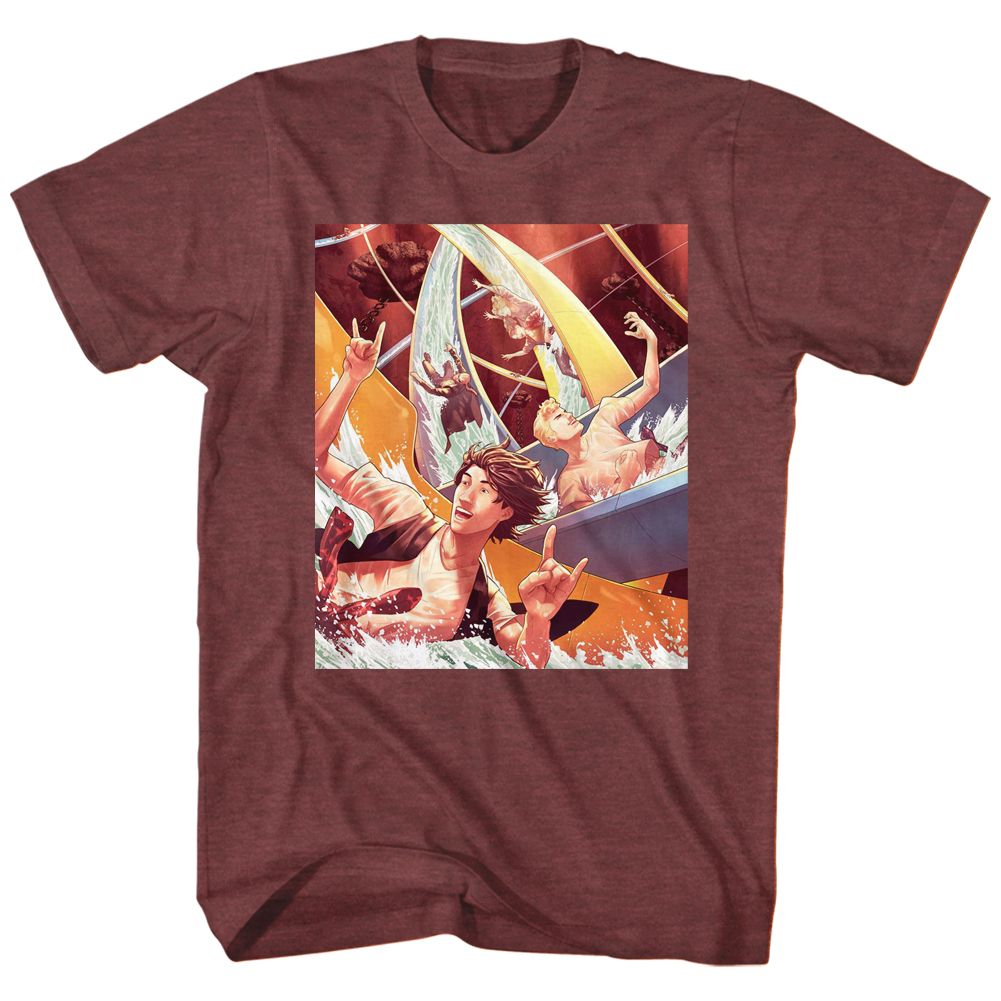 Bill And Ted - Water Slide - Short Sleeve - Heather - Adult - T-Shirt