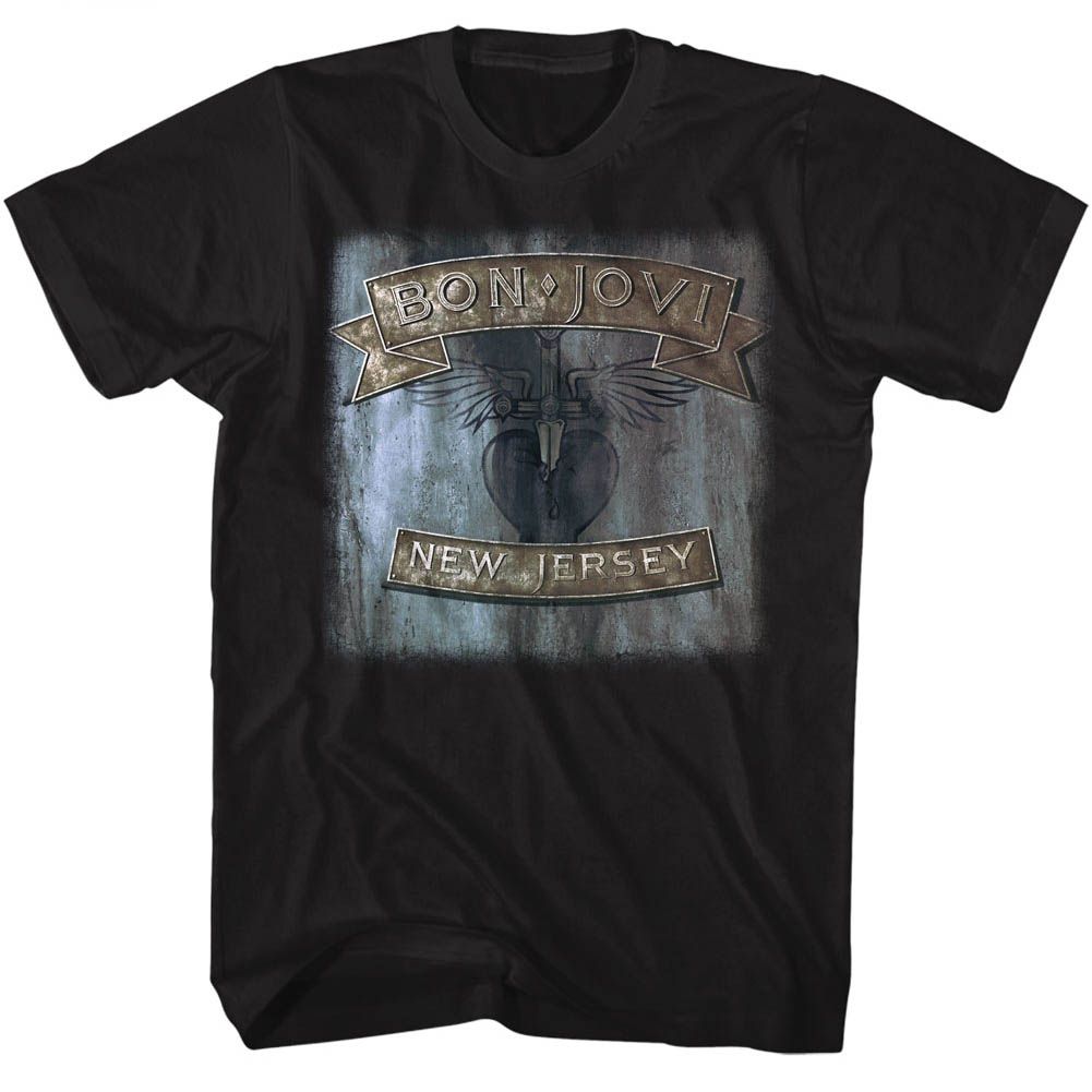 Bon Jovi - New Jersey - Short Sleeve - Adult - T-Shirt