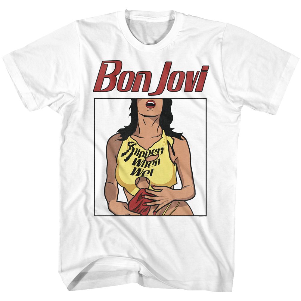 Bon Jovi - Slippery When Wet 2 - Short Sleeve - Adult - T-Shirt