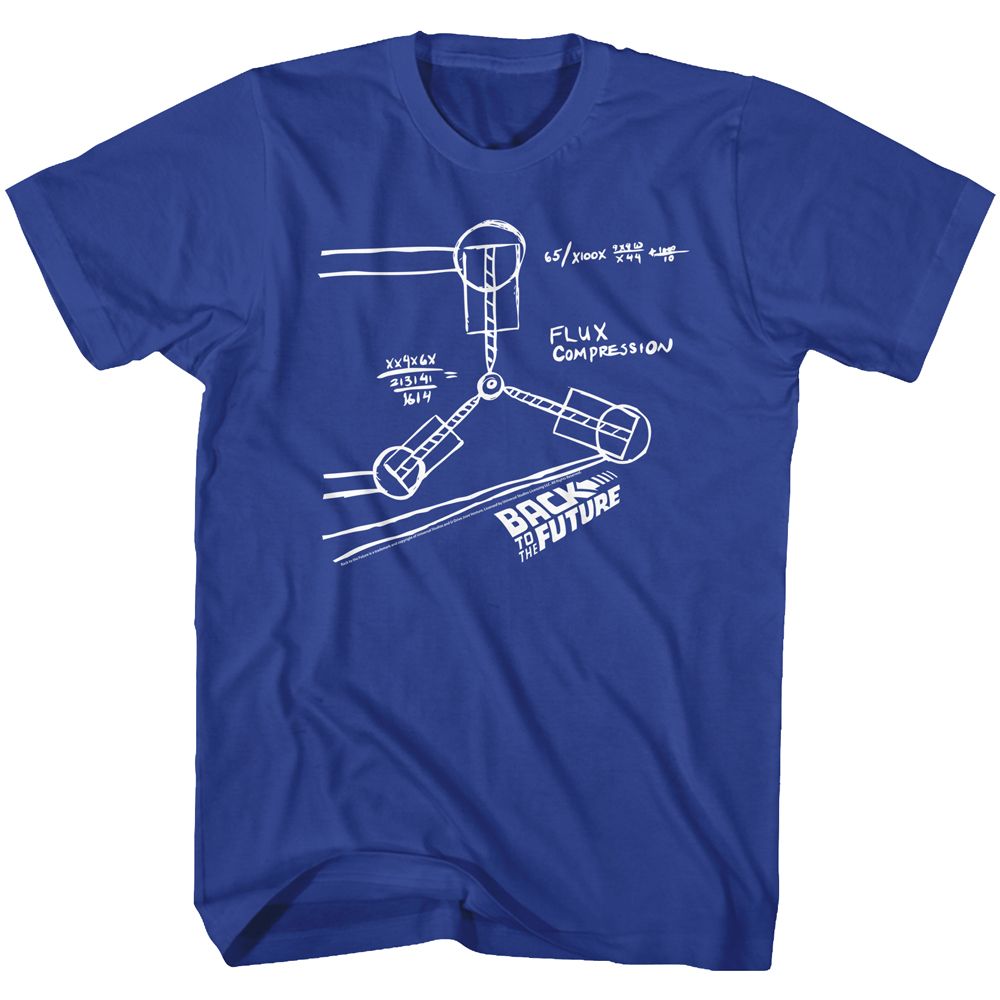 Back To The Future - Flux Sketch - Short Sleeve - Adult - T-Shirt