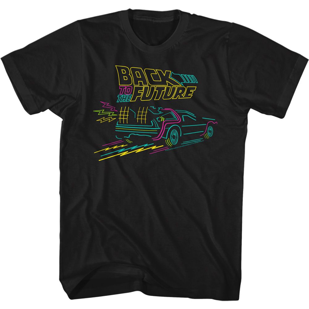 Back To The Future - Neon Future - Short Sleeve - Adult - T-Shirt
