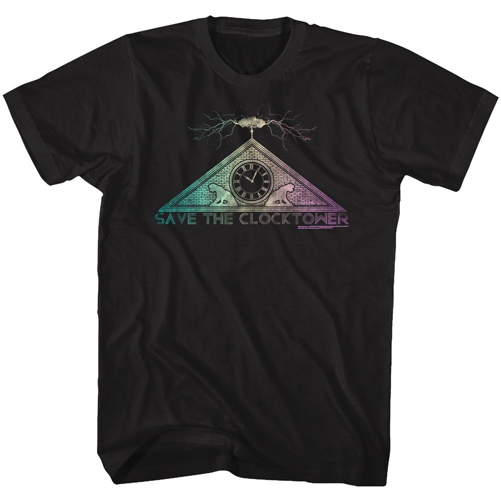Back To The Future - Clock Tower - Short Sleeve - Adult - T-Shirt