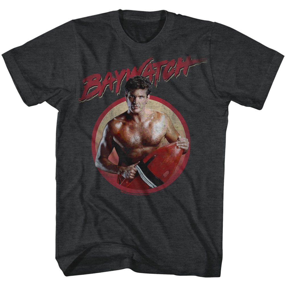 Baywatch - Serious Dave - Short Sleeve - Heather - Adult - T-Shirt