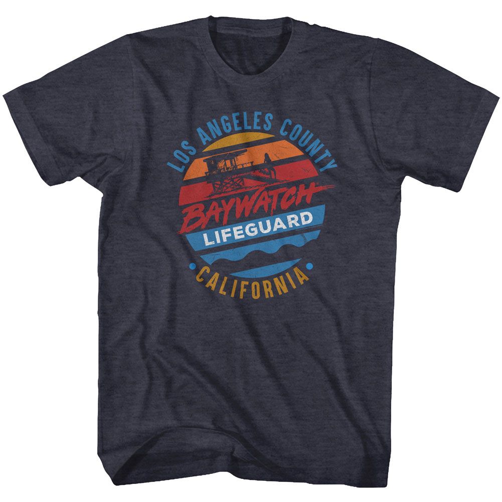 Baywatch - La Lifeguard - Short Sleeve - Heather - Adult - T-Shirt