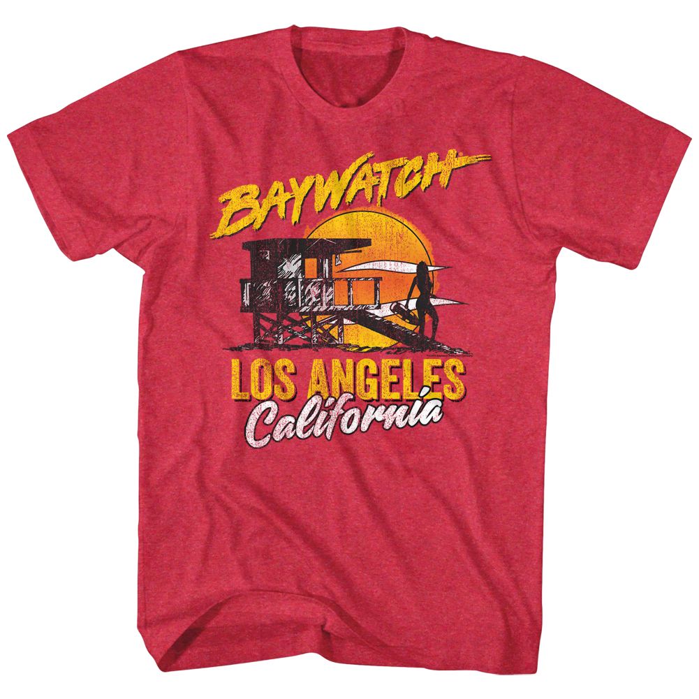Baywatch - Retrowatch - Short Sleeve - Heather - Adult - T-Shirt
