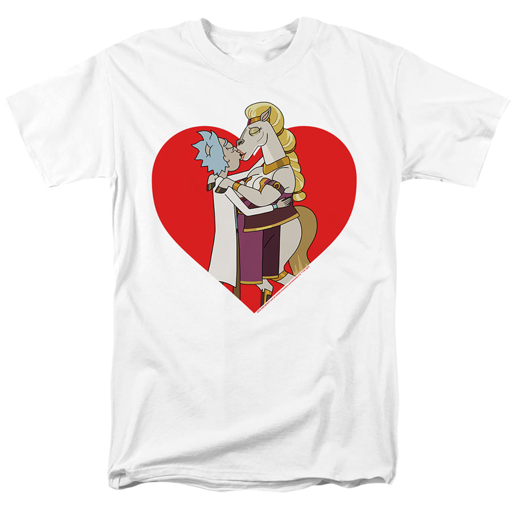 Rick And Morty - Rick And Horse Kiss - Adult T-Shirt