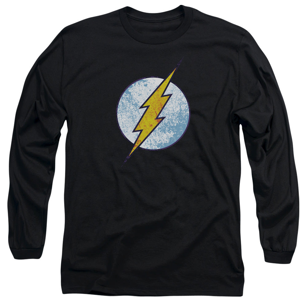 DC Comics - Flash - Neon Distress Logo - Adult Long Sleeve T-Shirt