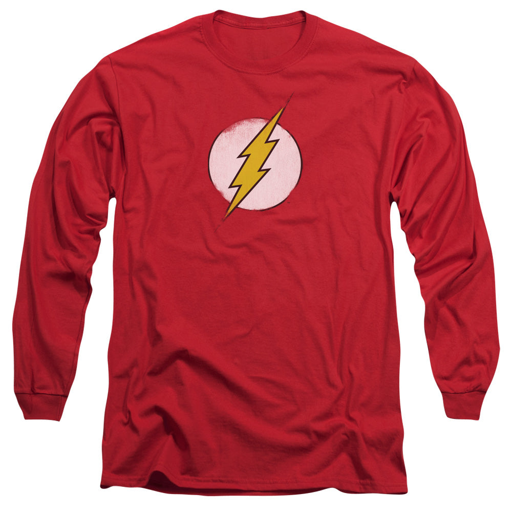DC Comics - Flash - Rough Logo - Adult Long Sleeve T-Shirt