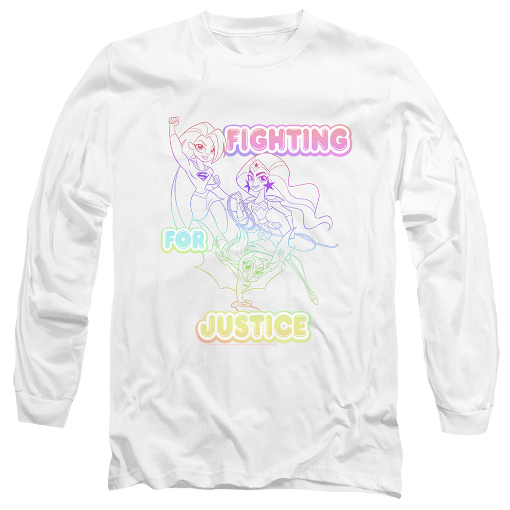 DC Comics - Superhero Girls - Fighting For Justice - Adult Long Sleeve T-Shirt