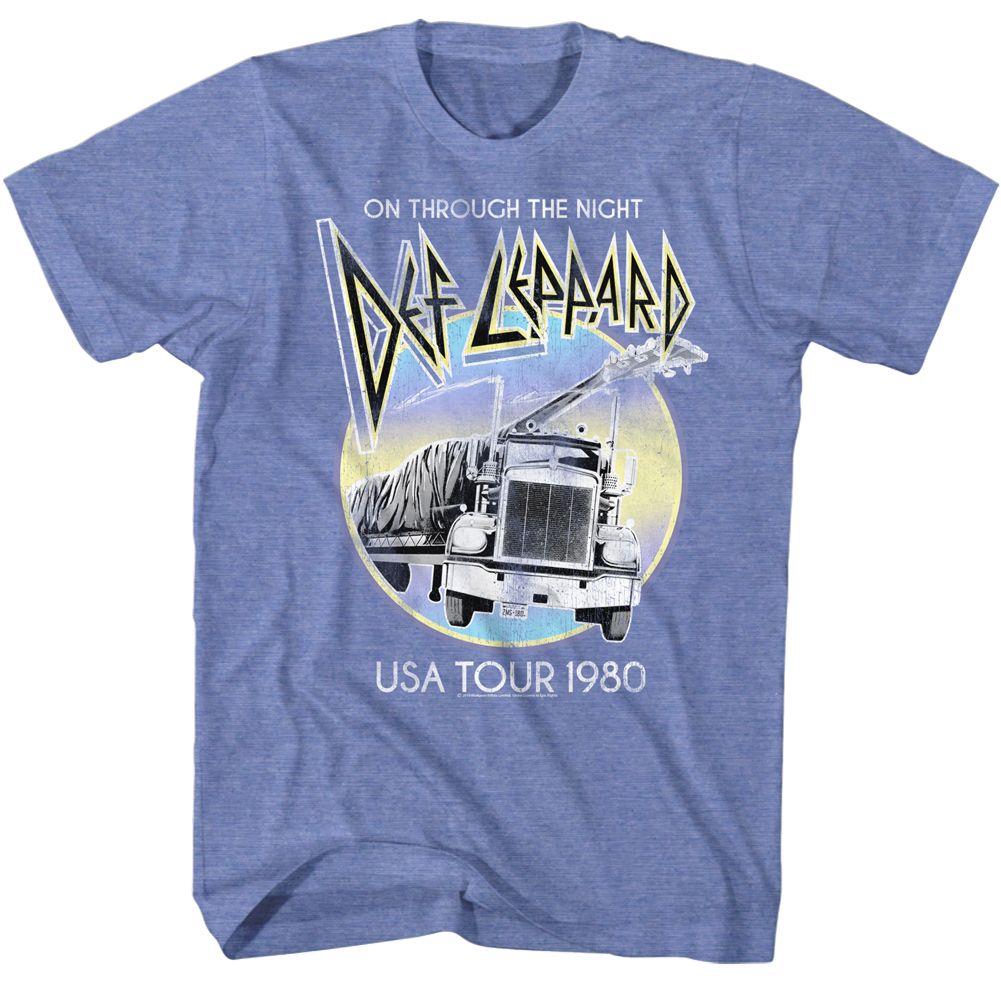 Def Leppard - Pastel Night - Short Sleeve - Heather - Adult - T-Shirt