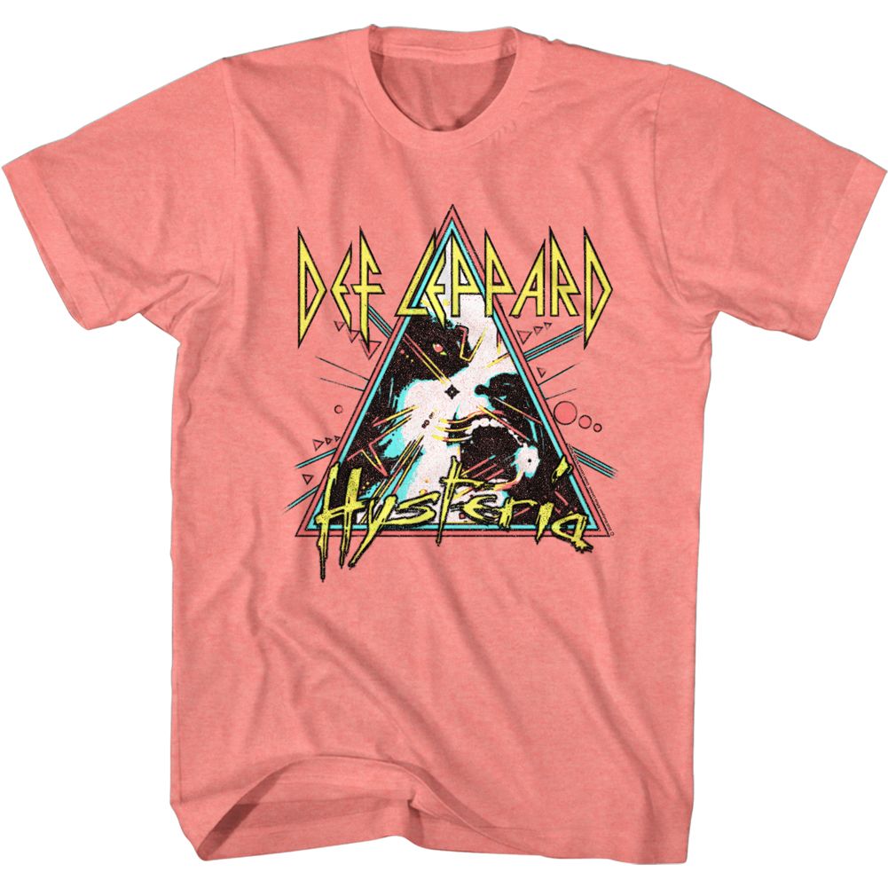 Def Leppard - Hysteria Triangle - Short Sleeve - Heather - Adult - T-Shirt