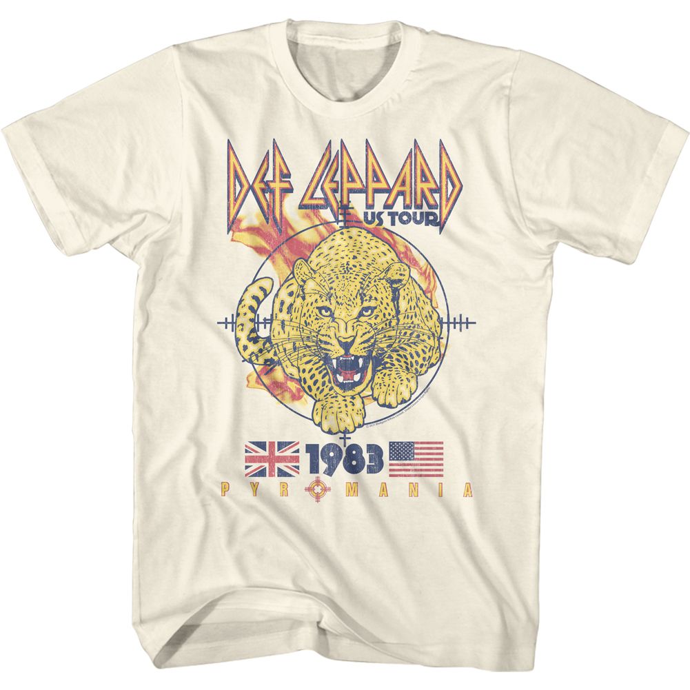 Def Leppard - Pyromania Leopard - Short Sleeve - Adult - T-Shirt