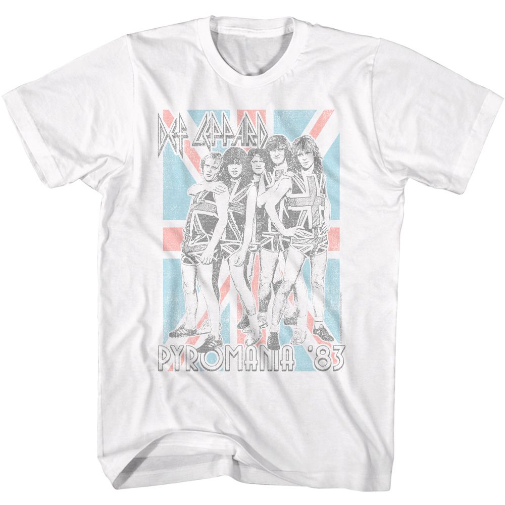 Def Leppard - Pyromania Flag - Short Sleeve - Adult - T-Shirt