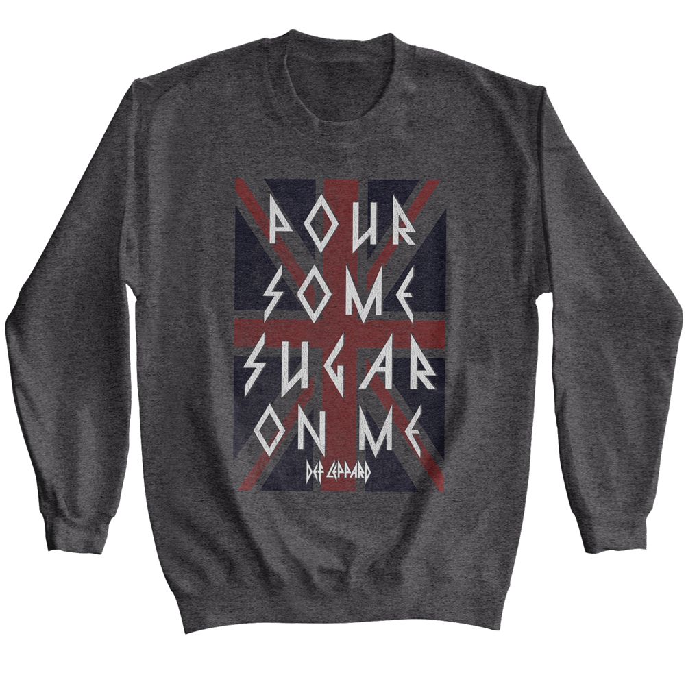 Def Leppard - Sugar - Long Sleeve - Heather - Adult - Sweatshirt