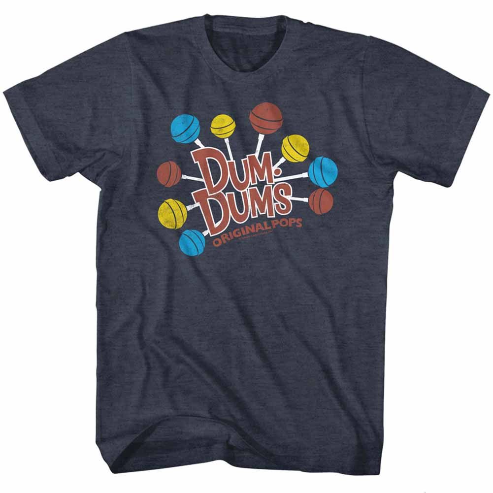 Dum Dums - Pops All Around - Short Sleeve - Heather - Adult - T-Shirt