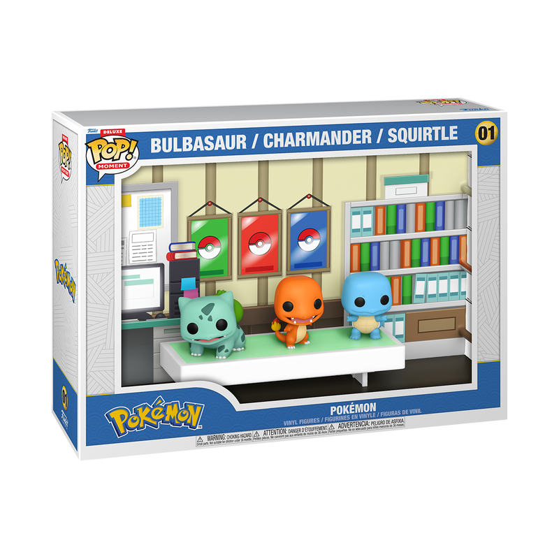 Funko Pop! Deluxe Moment: Pokémon - Bulbasaur Charmander Squirtle #01