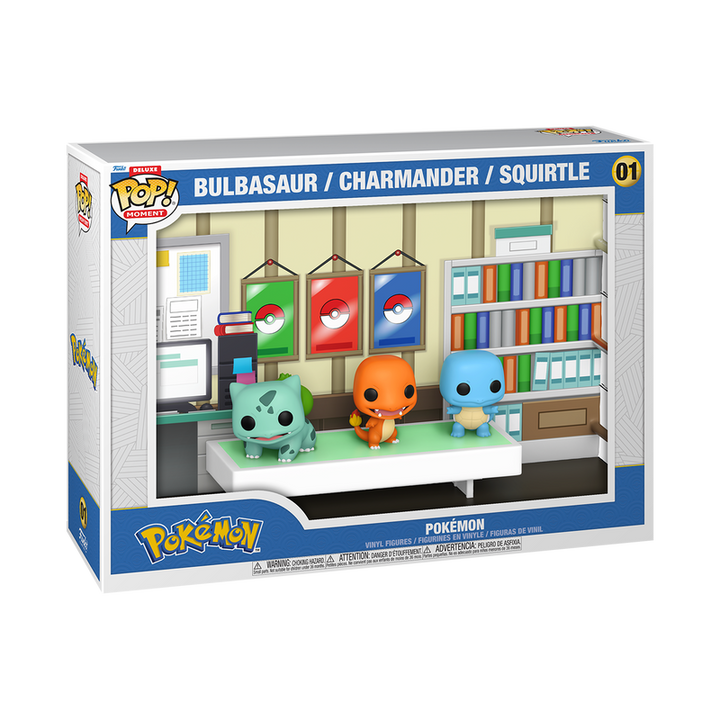 Funko Pop! Deluxe Moment: Pokémon - Bulbasaur Charmander Squirtle #01