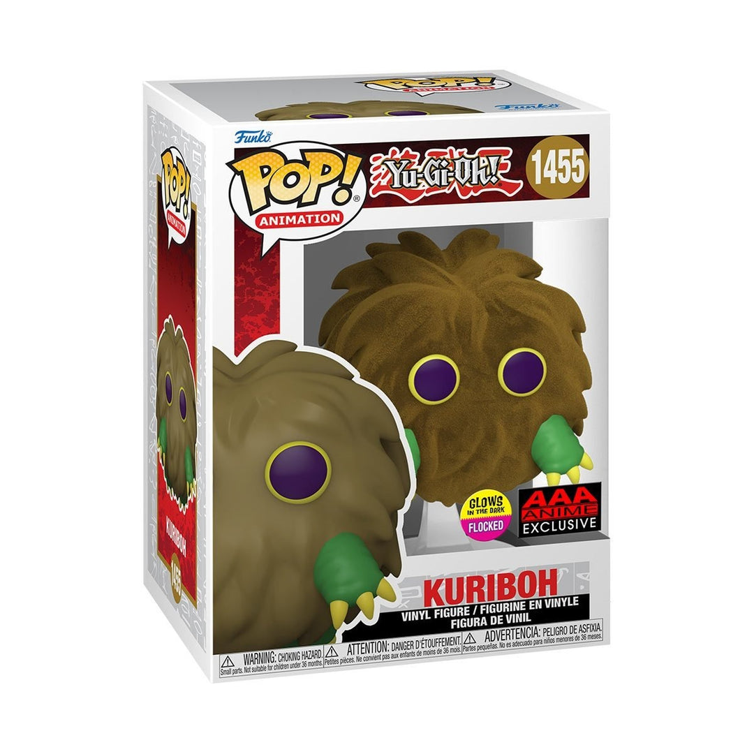 Funko Pop! Animation: Yu-Gi-Oh! - Kuriboh Flocked Glow-in-the-Dark AAA Anime Exclusive