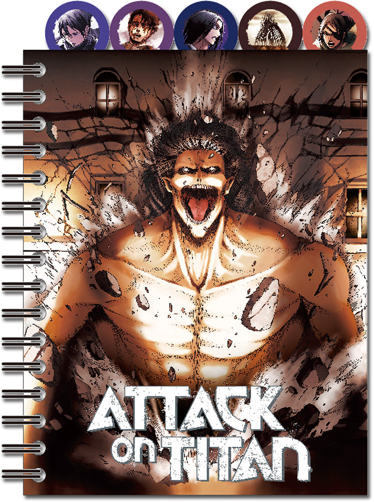 Attack On Titan - Group Manga Cover Art #02 Tabbed Notebook Great Eastern Entertainment