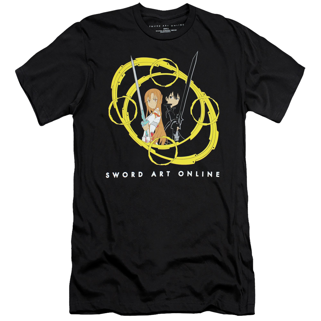 Sword Art Online Kirito & Asuna Circles II Adult Men T-Shirt