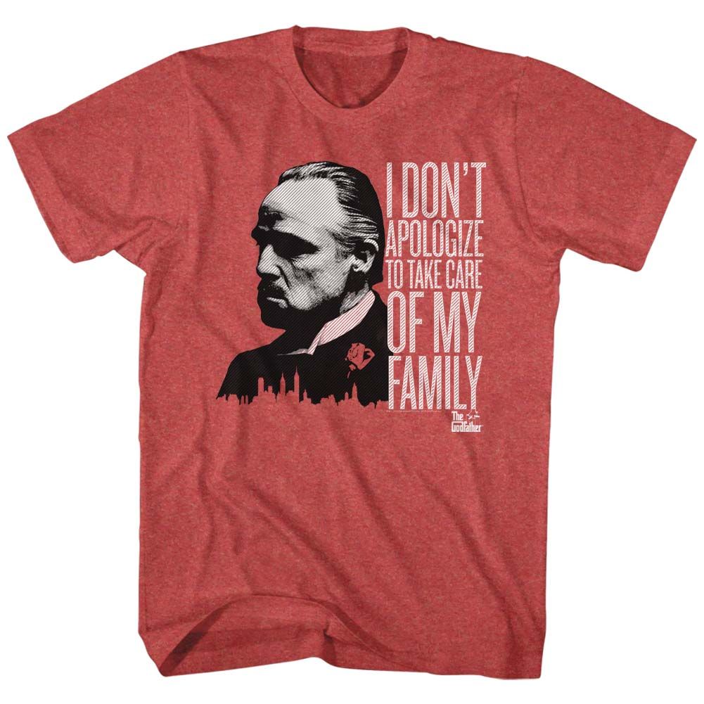 Godfather - No Apologies - Short Sleeve - Heather - Adult - T-Shirt