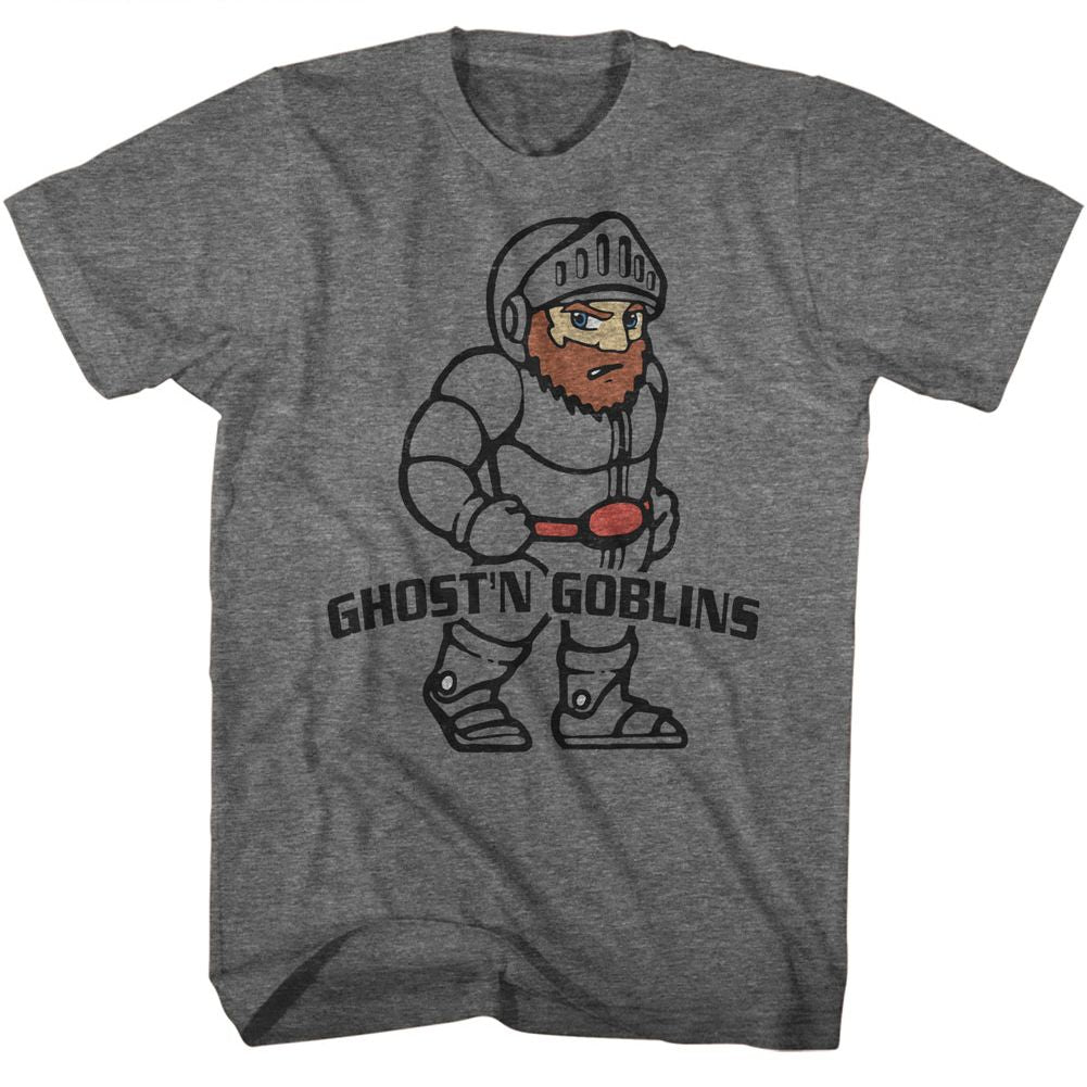 Ghost'N Goblins - Arthur - Short Sleeve - Heather - Adult - T-Shirt