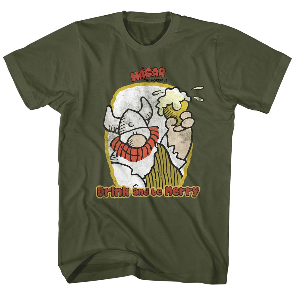 Hagar The Horrible - Drink & Be Merry - Short Sleeve - Adult - T-Shirt