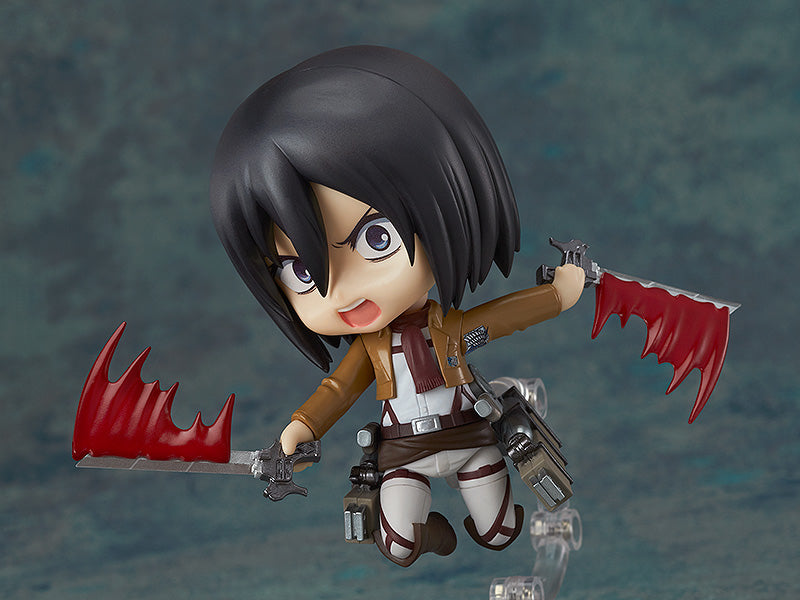 Good Smile Attack On Titan Mikasa Ackerman Survey Corps Version Nendoroid Action Figure