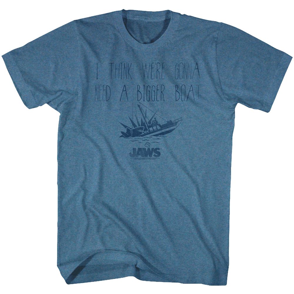 Jaws - Bigger - Short Sleeve - Heather - Adult - T-Shirt