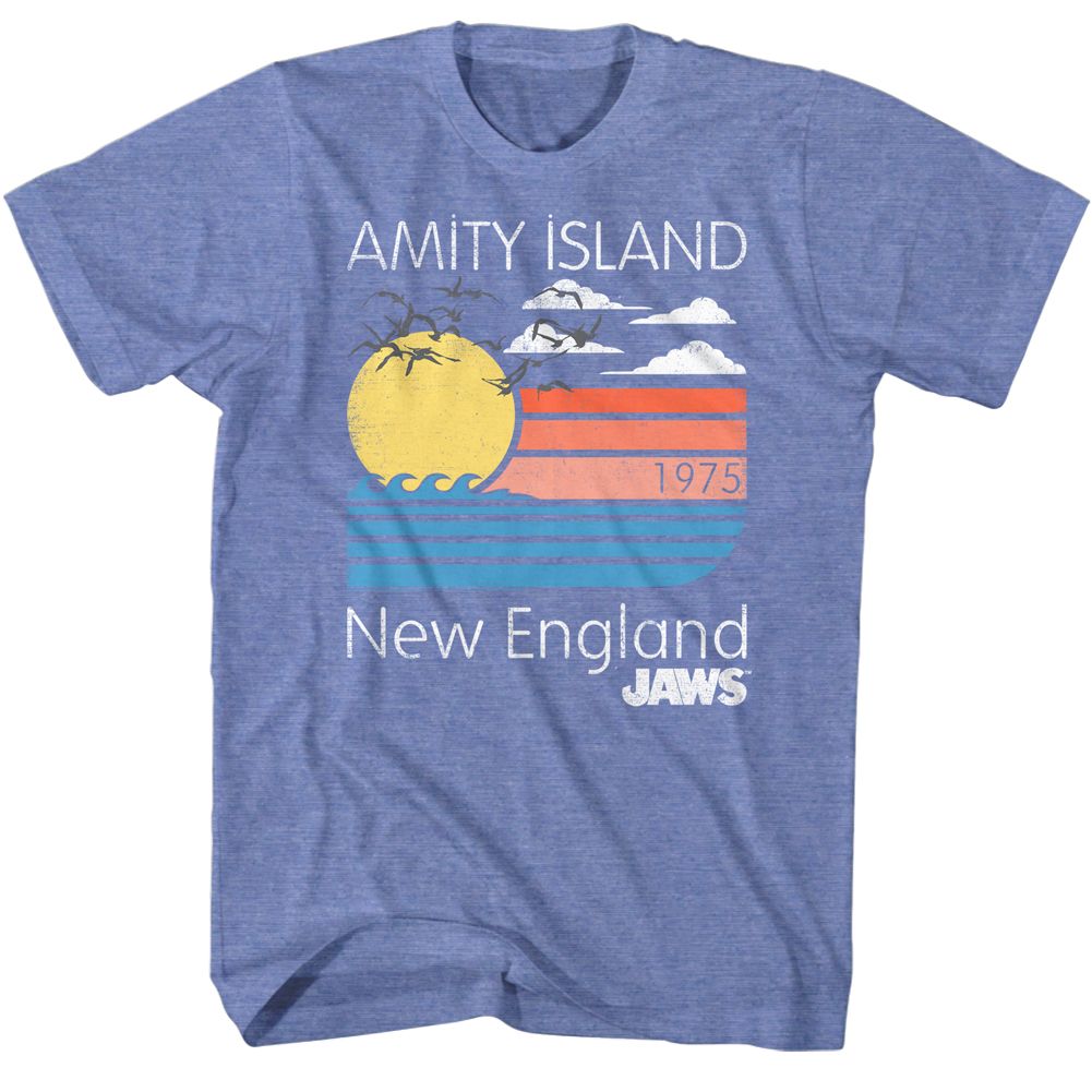 Jaws - Pastels - Short Sleeve - Heather - Adult - T-Shirt