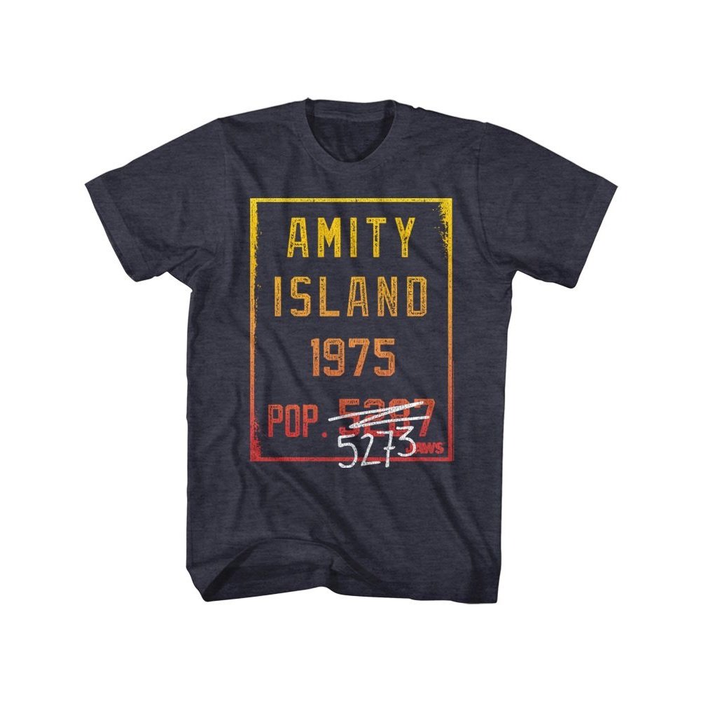 Jaws - Countdown - Short Sleeve - Heather - Adult - T-Shirt