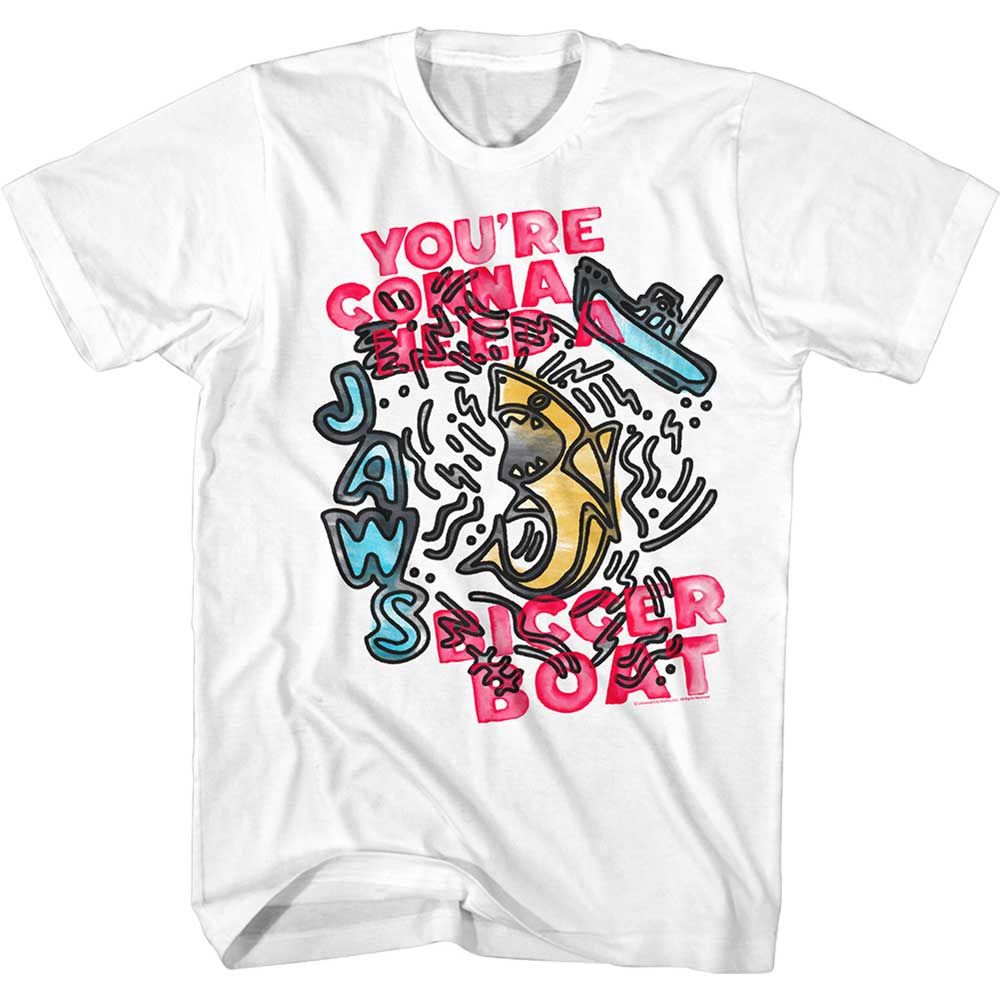 Jaws - Sketch Boat - Short Sleeve - Adult - T-Shirt
