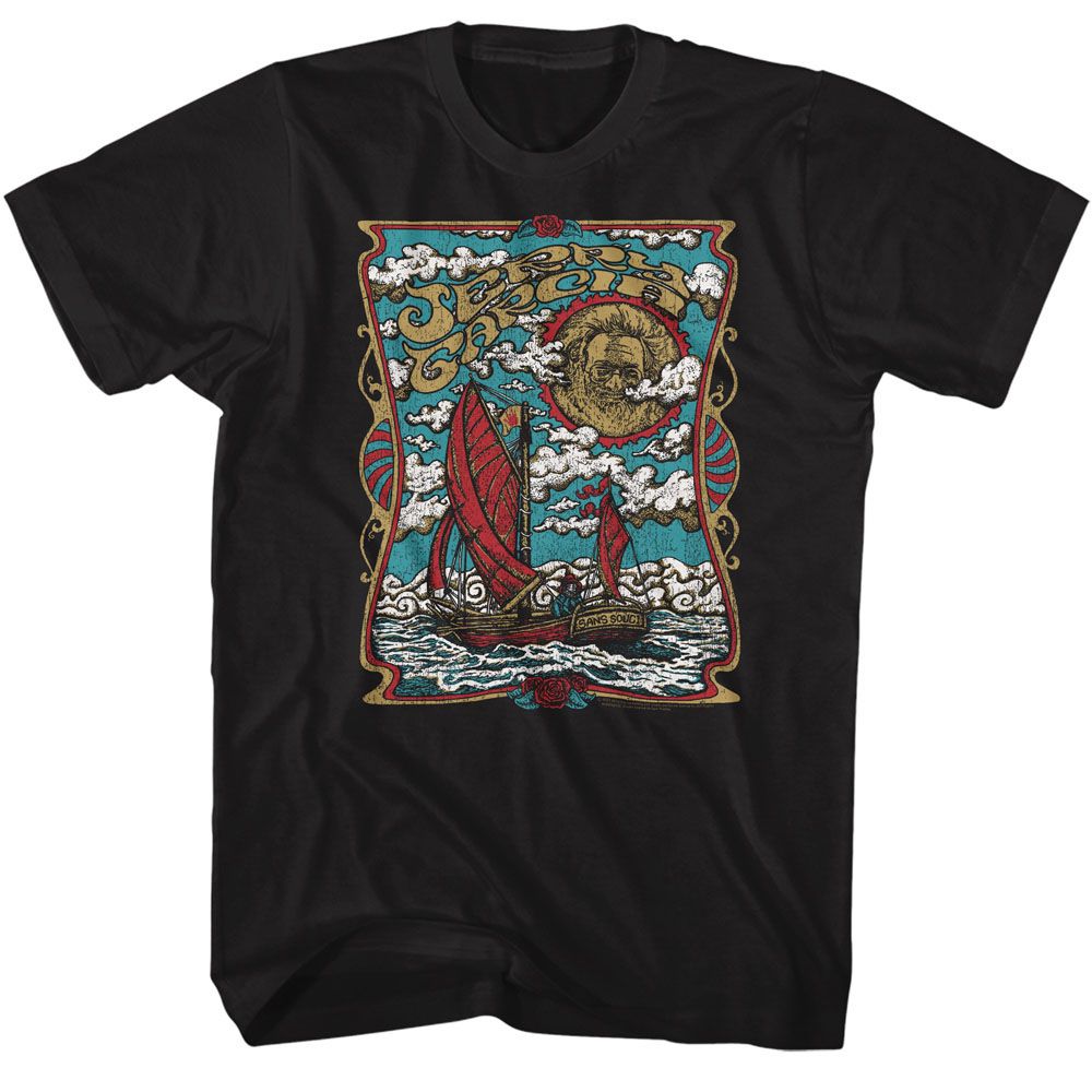 Jerry Garcia - Sans Souci Boat - Short Sleeve - Adult - T-Shirt