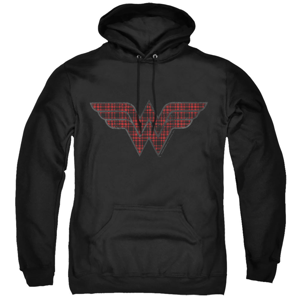 DC Comics - Wonder Woman - Plaid Logo - Adult Pullover Hoodie