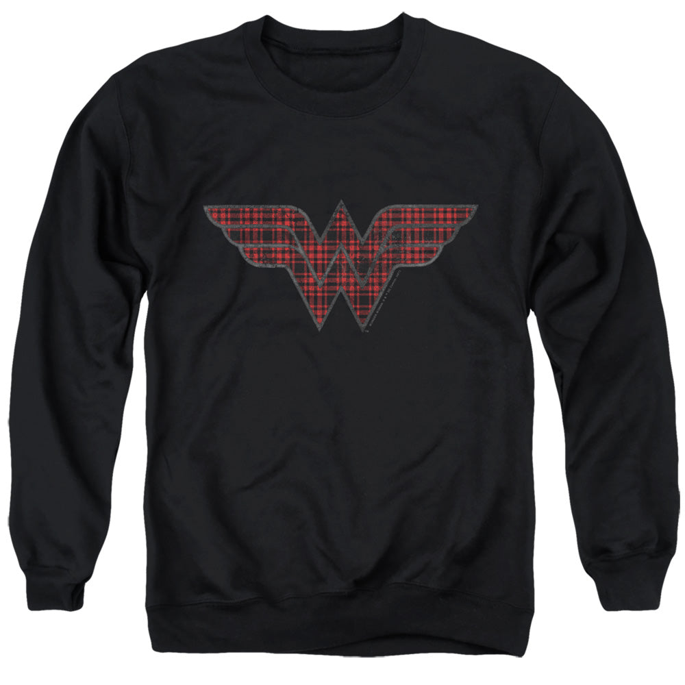 DC Comics - Wonder Woman - Plaid Logo - Adult Sweatshirt