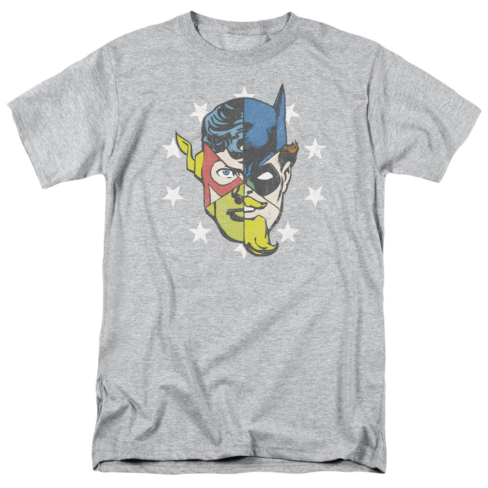 DC Comics - Justice League - Face Off - Adult T-Shirt