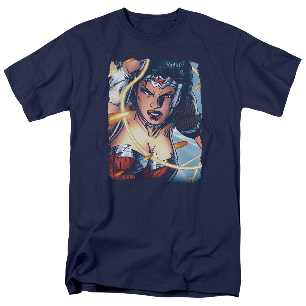 DC Comics - Justice League - Wonder Woman Scowl - Adult T-Shirt