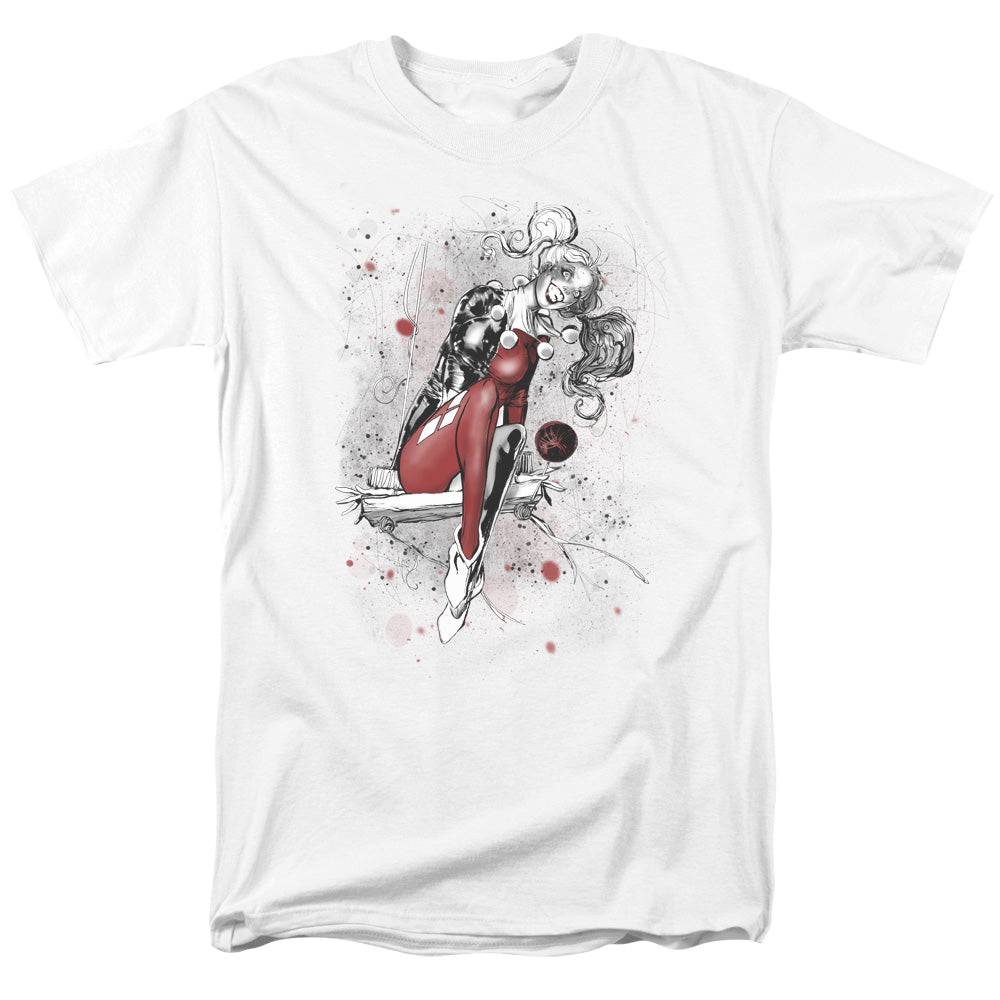 DC Comics - Justice League - Harley Quinn Sketch - Adult T-Shirt