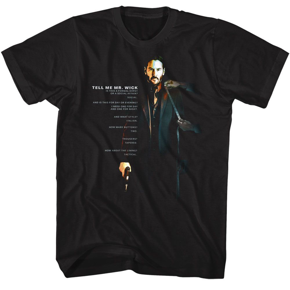 John Wick - Tell Me - Short Sleeve - Adult - T-Shirt
