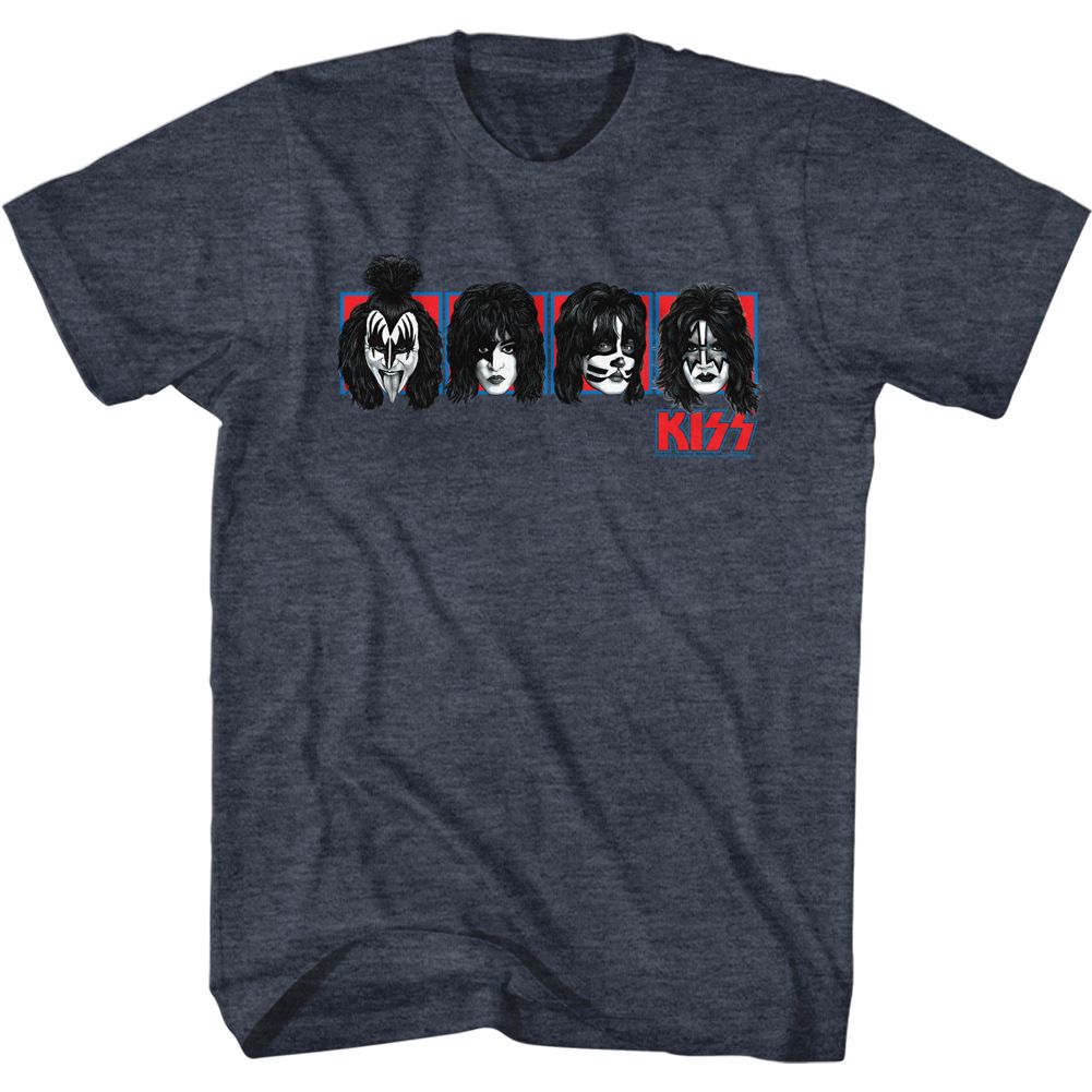 KISS - Squares - Short Sleeve - Heather - Adult - T-Shirt