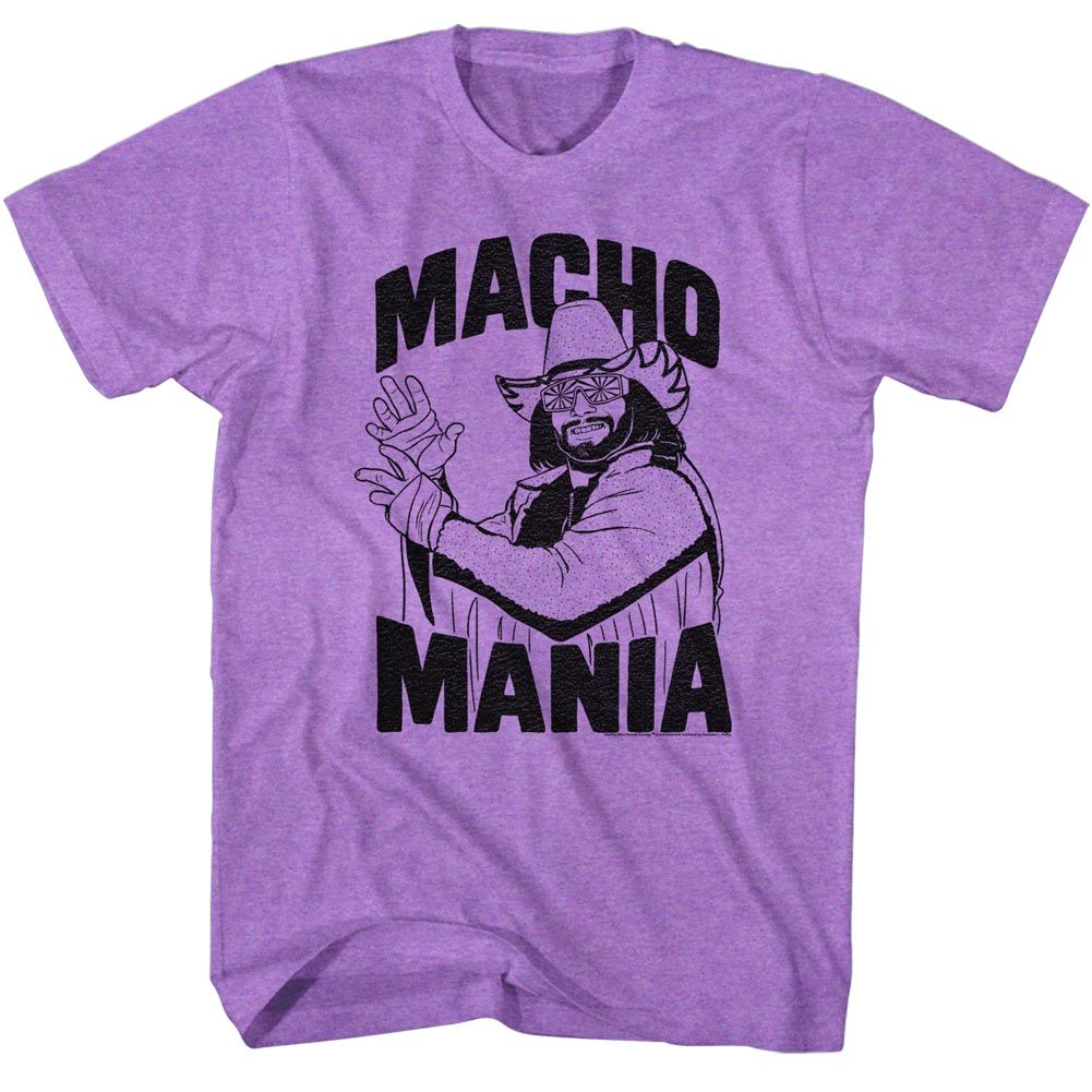Macho Man - Macho Mania - Short Sleeve - Heather - Adult - T-Shirt