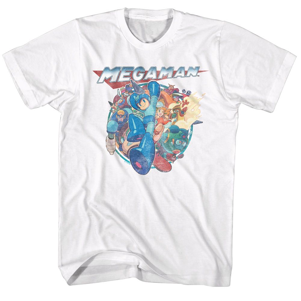 Mega Man - Mega Friends - Short Sleeve - Adult - T-Shirt