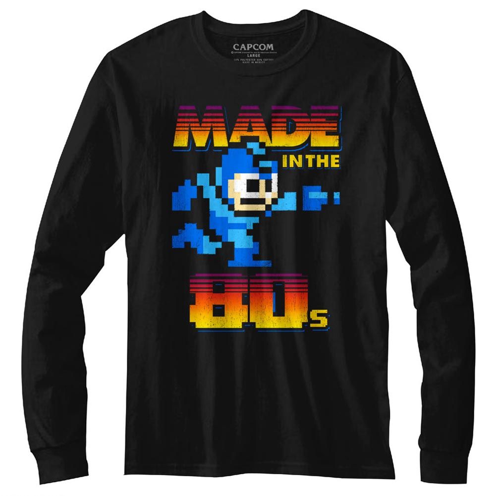 Mega Man - Made In The 80s - Long Sleeve - Adult - T-Shirt