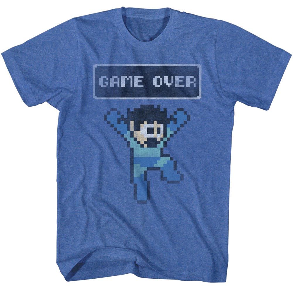Mega Man - Game Over - Short Sleeve - Heather - Adult - T-Shirt