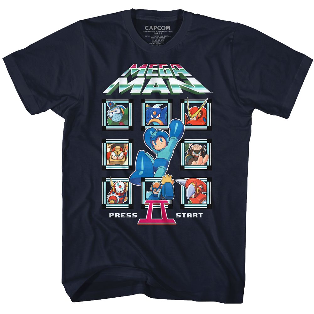 Mega Man - MM2 Crew - Short Sleeve - Adult - T-Shirt