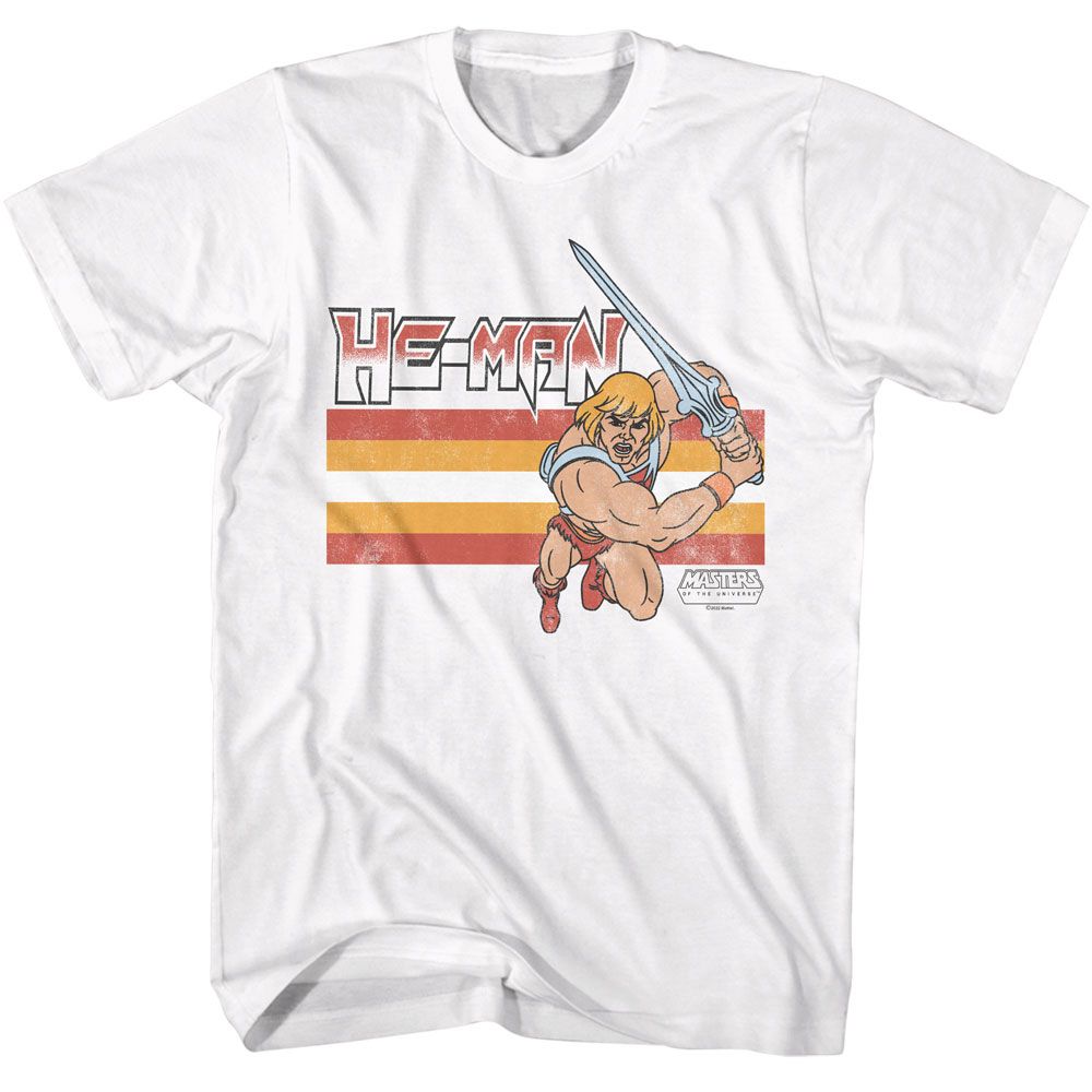 Masters Of The Universe - Battle Charge - White Short Sleeve Adult T-Shirt