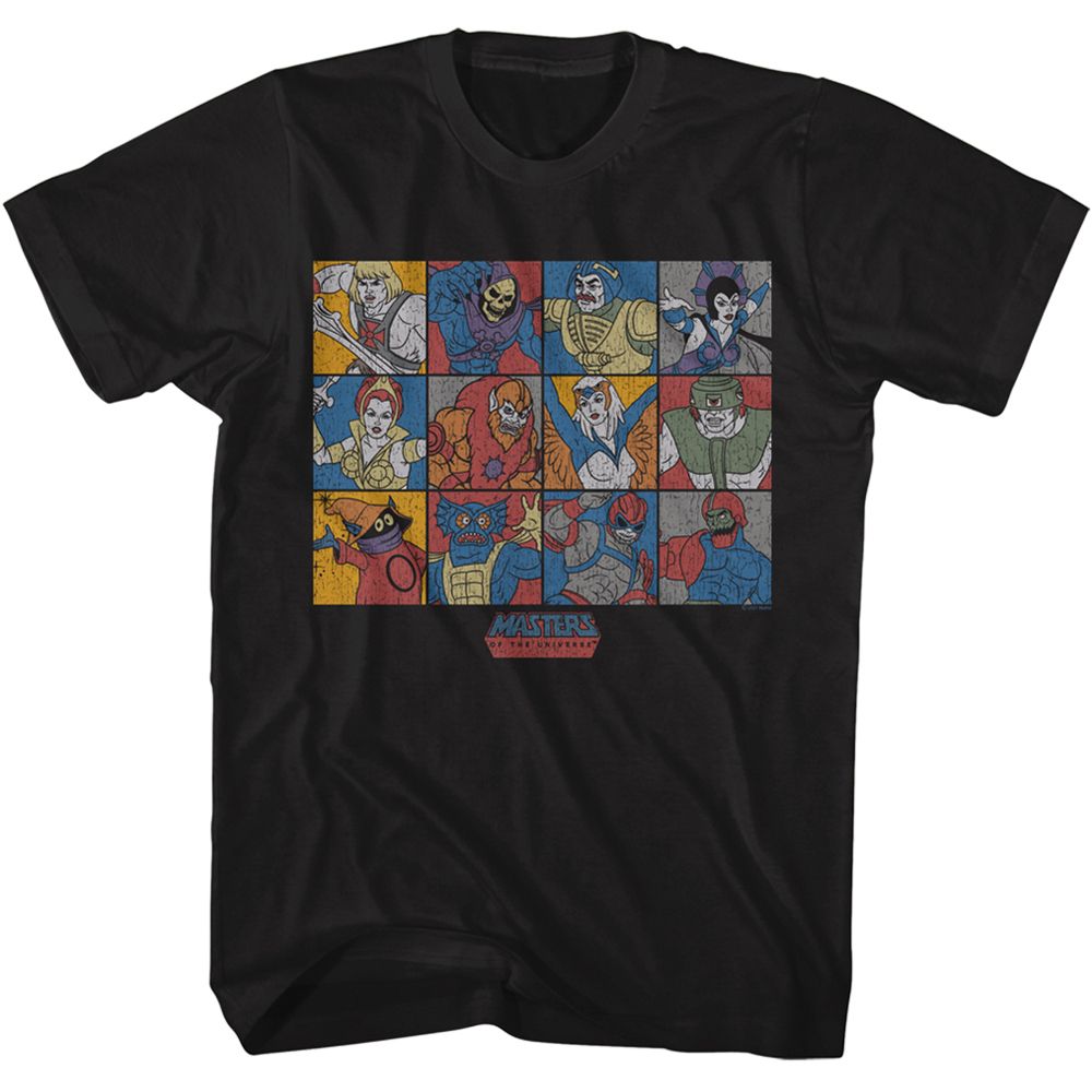 Masters Of The Universe - Character Blocks - Short Sleeve - Adult - T-Shirt